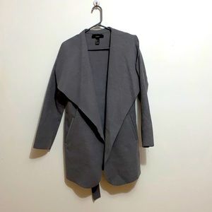 Gray trench coat